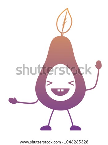 kawaii avocado icon