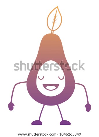 kawaii avocado icon