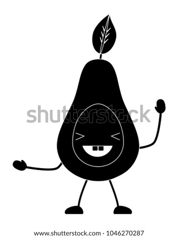 kawaii avocado icon