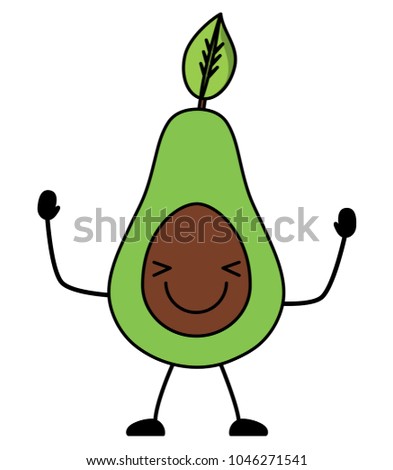 kawaii avocadoicon icon