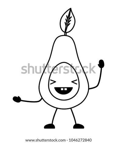 kawaii avocadoicon icon