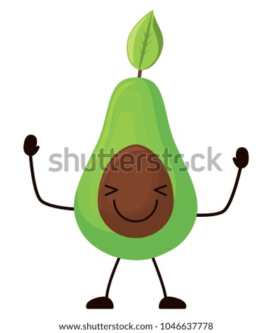 kawaii avocadoicon icon