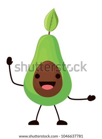 kawaii avocadoicon icon
