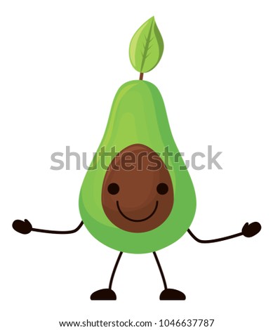 kawaii avocadoicon icon