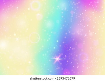 Kawaii Background. Pink Girl Gradient. Fairy Invitation. Iridescent Fantasy Mesh. Purple Sparkles Hologram. Blue Magical Pattern. Unicorn Texture. Stars Kawaii Background.