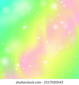 Kawaii Background. Purple Princess Pattern. Rainbow Invitation. Fairytale Mystical Mesh. Pink Sparkles Gradient. Lilac Abstract Hologram. Unicorn Texture. Stars Kawaii Background.