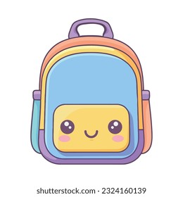 el juguete de mascota de mochila kawaii trae alegría sobre las vacaciones en blanco