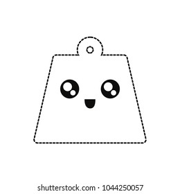kawaii bag  vector illustration