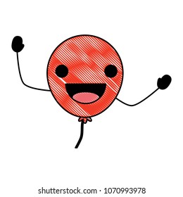 Kawaii balloon design