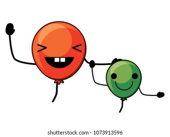 Kawaii balloon design