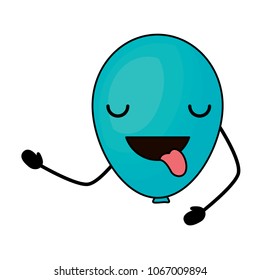 Kawaii balloon icon