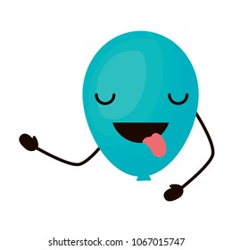 Kawaii balloon icon