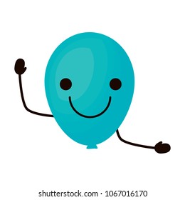 Kawaii balloon icon