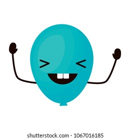 Kawaii balloon icon