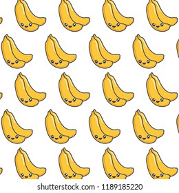 kawaii bananas background