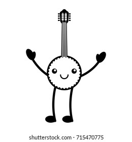 kawaii banjo jazz instrument musical festival