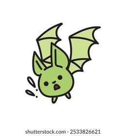 Kawaii Bat Doodle Illustration - 08