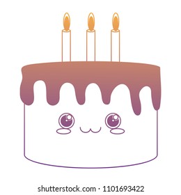 Kawaii birthday cake