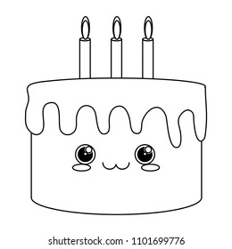 Kawaii birthday cake