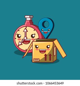 kawaii box icon