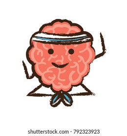 kawaii brain icon