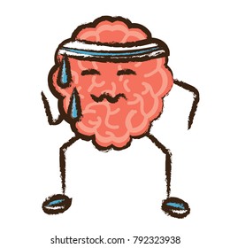 kawaii brain icon