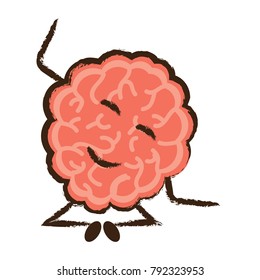 kawaii brain icon