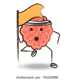 kawaii brain icon