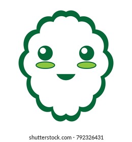 kawaii brain icon