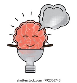 kawaii brain icon