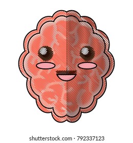 kawaii brain icon