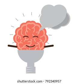 kawaii brain icon