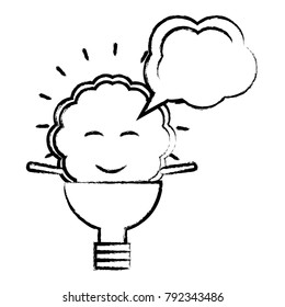 kawaii brain icon