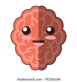 kawaii brain icon