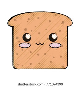 kawaii bread icon
