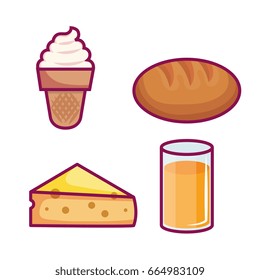 Kawaii breakfast design