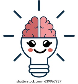 kawaii bulb icon