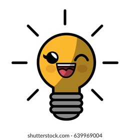 kawaii bulb icon