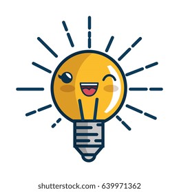 kawaii bulb icon