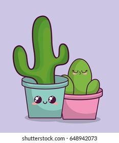 kawaii cactus design