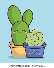 kawaii cactus design