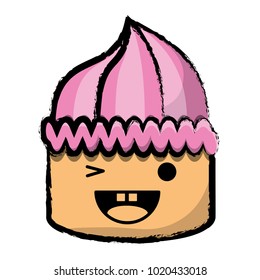 kawaii cake icon
