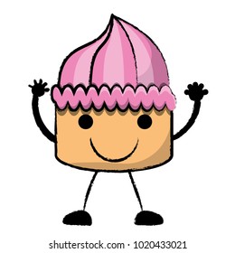 kawaii cake icon