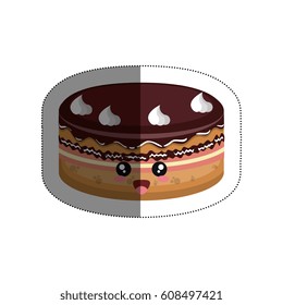 kawaii cake icon