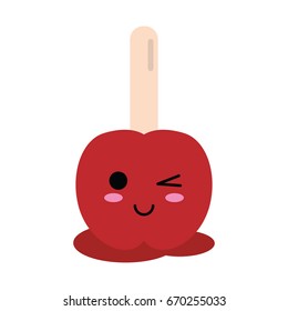 kawaii candy apple icon image 