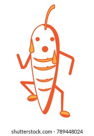 kawaii carrot icon