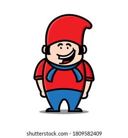kawaii cartoon character boy design illustration