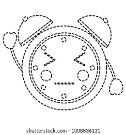 kawaii cartoon clock alarm character