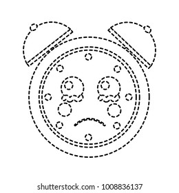kawaii cartoon clock alarm character