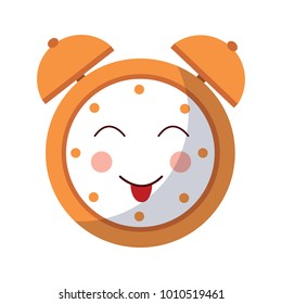 kawaii cartoon clock alarm character